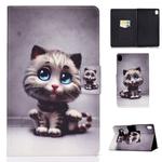 For Huawei MediaPad M6 10.8 Colored Drawing Electric Pressed Horizontal Flip Leather Case, with Holder & Card Slots(Cat)