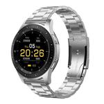 W68 1.54 inch Touch Screen IP67 Waterproof Smart Bracelet, Support Blood Oxygen Monitoring / Bluetooth Call / Heart Rate Monitoring, Style: Steel Strap(Silver)