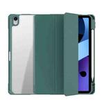 Mutural Pinyue Series PC + TPU Horizontal Flip Leather Case with Holder & Pen Slot & Sleep / Wake-up Function For iPad Air 2022 / 2020 10.9(Dark Green)
