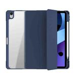 Mutural Pinyue Series PC + TPU Horizontal Flip Leather Case with Holder & Pen Slot & Sleep / Wake-up Function For iPad Air 2022 / 2020 10.9(Blue)