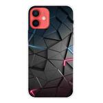 For iPhone 12 / 12 Pro Shockproof Painted Transparent TPU Protective Case(Building blocks Starry Sky)