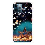 For iPhone 12 Pro Max Shockproof Painted Transparent TPU Protective Case(Night View Stars)