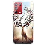 For OnePlus 9 Shockproof Painted Transparent TPU Protective Case(Dream Deer)