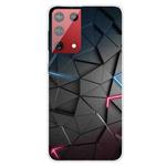 For OnePlus 9 Shockproof Painted Transparent TPU Protective Case(Building blocks Starry Sky)