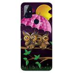 For OnePlus Nord N10 5G Shockproof Painted Transparent TPU Protective Case(Umbrella Owl)