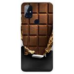 For OnePlus Nord N10 5G Shockproof Painted Transparent TPU Protective Case(Chocolate)