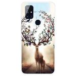 For OnePlus Nord N100 Shockproof Painted Transparent TPU Protective Case(Dream Deer)