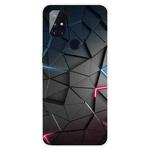 For OnePlus Nord N100 Shockproof Painted Transparent TPU Protective Case(Building blocks Starry Sky)