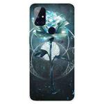 For OnePlus Nord N100 Shockproof Painted Transparent TPU Protective Case(Magic Rose)