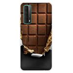 For Huawei P Smart 2021 Shockproof Painted Transparent TPU Protective Case(Chocolate)