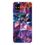 For Samsung Galaxy M31s Shockproof Painted Transparent TPU Protective Case(Color Building Blocks)