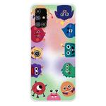 For Samsung Galaxy M51 Shockproof Painted Transparent TPU Protective Case(Fluorescent Monster)