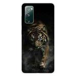 For Samsung Galaxy S20 FE Shockproof Painted Transparent TPU Protective Case(Chinese Tiger)
