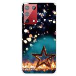 For Samsung Galaxy S21 Ultra 5G Shockproof Painted Transparent TPU Protective Case(Night View Stars)