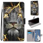 For OPPO A52 / A92 / A72 Coloured Drawing Cross Texture Horizontal Flip PU Leather Case with Holder & Card Slots & Wallet & Lanyard(Fission Lion)