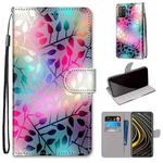 For Xiaomi Poco M3 Coloured Drawing Cross Texture Horizontal Flip PU Leather Case with Holder & Card Slots & Wallet & Lanyard(Translucent Glass)