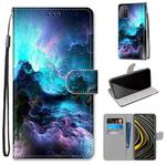 For Xiaomi Poco M3 Coloured Drawing Cross Texture Horizontal Flip PU Leather Case with Holder & Card Slots & Wallet & Lanyard(Colorful Clouds)