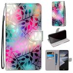 For Nokia 2.4 Coloured Drawing Cross Texture Horizontal Flip PU Leather Case with Holder & Card Slots & Wallet & Lanyard(Translucent Glass)