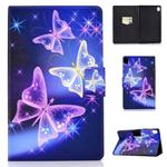 For Huawei MediaPad M6 10.8 Colored Drawing Electric Pressed Horizontal Flip Leather Case, with Holder & Card Slots(Star Butterflies)