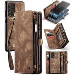 For Samsung Galaxy A72 5G / 4G CaseMe-008 Detachable Multifunctional Flip Leather Phone Case(Brown)