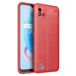 For OPPO Realme C20 Litchi Texture TPU Shockproof Case(Red)
