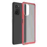 For Xiaomi Redmi K40 / K40 Pro Four-corner Shockproof TPU + PC Protective Case(Red)