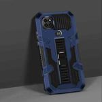 For Motorola Moto One 5G Ace Vanguard Warrior All Inclusive Double-color Shockproof TPU + PC Protective Case with Holder(Blue)