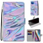 For Motorola Moto G 5G Plus Coloured Drawing Cross Texture Horizontal Flip PU Leather Case with Holder & Card Slots & Wallet & Lanyard(Fluorescent Water Texture)