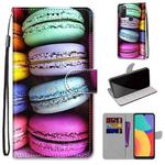 For Alcatel 1S (2021) Coloured Drawing Cross Texture Horizontal Flip PU Leather Case with Holder & Card Slots & Wallet & Lanyard(Colorful Cakes)