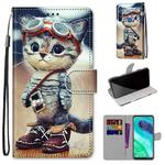 For Motorola Moto G8 Coloured Drawing Cross Texture Horizontal Flip PU Leather Case with Holder & Card Slots & Wallet & Lanyard(Leather Shoes Cat)