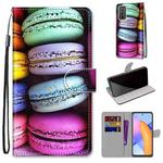 For Honor 10X Lite Coloured Drawing Cross Texture Horizontal Flip PU Leather Case with Holder & Card Slots & Wallet & Lanyard(Colorful Cakes)