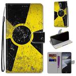 For Nokia 2.4 Coloured Drawing Cross Texture Horizontal Flip PU Leather Case with Holder & Card Slots & Wallet & Lanyard(Yellow Black Logo)