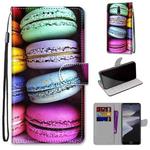 For Nokia 2.4 Coloured Drawing Cross Texture Horizontal Flip PU Leather Case with Holder & Card Slots & Wallet & Lanyard(Colorful Cakes)