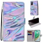 For Xiaomi Mi 10T Pro / 10T / K30s Coloured Drawing Cross Texture Horizontal Flip PU Leather Case with Holder & Card Slots & Wallet & Lanyard(Fluorescent Water Texture)