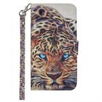 For iPhone 11 Laser 3D Pattern Colored Drawing Horizontal Flip Leather Case with Holder & Card Slots & Wallet(Leopard)