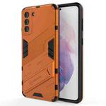 For Samsung Galaxy S21+ 5G Punk Armor 2 in 1 PC + TPU Shockproof Case with Invisible Holder(Orange)