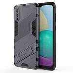 For Samsung Galaxy A02 (EU Version) Punk Armor 2 in 1 PC + TPU Shockproof Case with Invisible Holder(Grey)