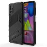 For Samsung Galaxy M51 Punk Armor 2 in 1 PC + TPU Shockproof Case with Invisible Holder(Black)
