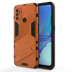 For OPPO A53 4G Punk Armor 2 in 1 PC + TPU Shockproof Case with Invisible Holder(Orange)