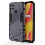 For OPPO Realme C15 Punk Armor 2 in 1 PC + TPU Shockproof Case with Invisible Holder(Grey)
