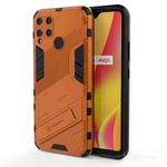 For OPPO Realme C15 Punk Armor 2 in 1 PC + TPU Shockproof Case with Invisible Holder(Orange)