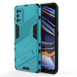 For OPPO Realme 7 Pro Punk Armor 2 in 1 PC + TPU Shockproof Case with Invisible Holder(Blue)
