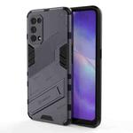 For OPPO Reno5 5G Punk Armor 2 in 1 PC + TPU Shockproof Case with Invisible Holder(Grey)