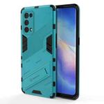 For OPPO Reno5 Pro Punk Armor 2 in 1 PC + TPU Shockproof Case with Invisible Holder(Blue)