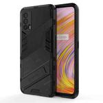 For OPPO Realme V15 Punk Armor 2 in 1 PC + TPU Shockproof Case with Invisible Holder(Black)