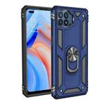 For OPPO Reno4 Lite Shockproof TPU + PC Protective Case with 360 Degree Rotating Holder(Blue)