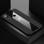 For Xiaomi Redmi 7 XINLI Stitching Cloth Texture Shockproof TPU Protective Case(Black)