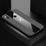 For Xiaomi Redmi 7 XINLI Stitching Cloth Texture Shockproof TPU Protective Case(Gray)