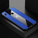 For Xiaomi Redmi Note 7 XINLI Stitching Cloth Texture Shockproof TPU Protective Case(Blue)