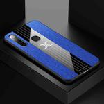 For Xiaomi Redmi Note 8 XINLI Stitching Cloth Texture Shockproof TPU Protective Case(Blue)